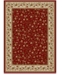 KM Home CLOSEOUT!! Pesaro Floral Red 3'3" x 4'11" Area Rug